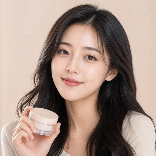화장품을 든 인플루언서 프로필